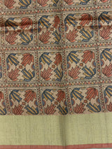 Maroon silk cotton saree- PBR49D