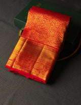 Red Pure Kanchipuram Silk saree - PPURE89
