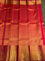 Maroon pure 2g zari Kanchipuram Silk saree - PPURE93