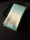 Pastal blue pure Kanchipuram Silk saree - PPURE98
