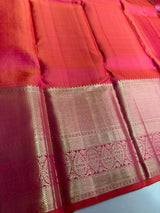 Orange pure Kanchipuram Silk saree - PPURE99