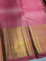 Pastal blue and pink Kanchipuram Silk saree - PPURE102