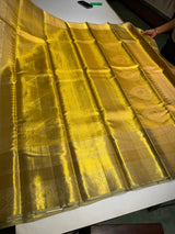 Gold pure tissue Kanchipuram Silk saree - PPURE107