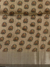 Brown silk cotton saree- PBR49H