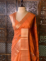 Soft tusser silk saree- PBR52