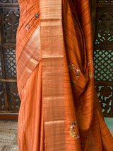 Soft tusser silk saree- PBR52