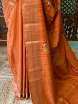 Soft tusser silk saree- PBR52