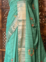 Soft tusser silk saree- PBR52A