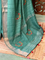 Soft tusser silk saree- PBR52A