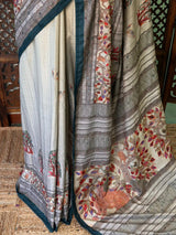 Soft tusser silk saree: PBR54AD