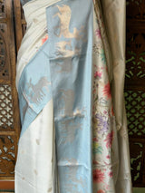 Pastal Blue Soft silk saree: PBR55