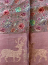 Onion Pink Soft silk saree: PBR55B