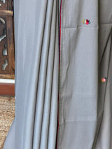 Grey soft Chiffon saree : PBR52F