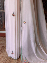 Nude Pink soft Chiffon saree : PBR52F4
