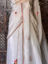 Nude shade soft muslin saree : PBR52H