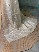 Nude peach Net kotta saree - PBR34B5