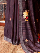 Handloom jute cotton saree- PBR59