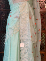 Pastal blue Net kotta saree - PBR34B11