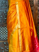 Yellow Silk cotton saree- PBR60J