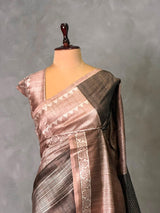 Soft tusser silk saree: PBR54AD2