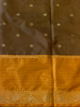 Green and yellow Semi banarasi silksaree -PFAZ14