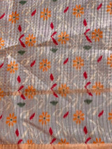 Pastal lavender Tusser Silk saree- PBR63E1