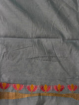 Grey Chanderi silk cotton Jamdani woven saree- PBRJ20