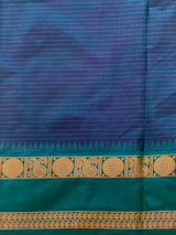Blue Semi banarasi silksaree -PFAZ8