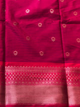 Maroon Semi banarasi silksaree -PFAZ12