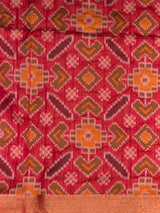 Black Chanderi Silk cotton saree- PBR60JF