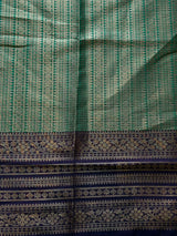 Aqua blue and Violet Semi banarasi silksaree -PFAZ12E