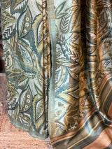 Fern Green tusser saree- PBR31T2A