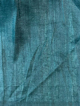 Sandal and Peacock Blue Tusser saree- PBR31T2H
