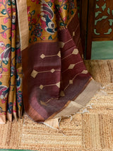 Pure tusser silk saree - PBRT2AB