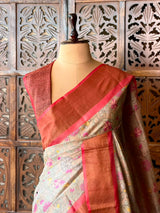 Pure tusser silk saree - PBRT2AD