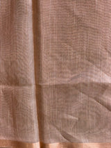 Off white Jute Tissue saree- PBR61F