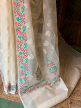Off white Net Kotta saree - PBR64A