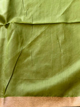 Yellow and Green Chanderi saree - PBR66B
