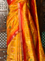 Yellow Chanderi saree - PBR66