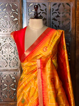 Yellow Chanderi saree - PBR66
