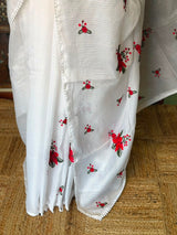 White Kotta silk saree - PBR68A
