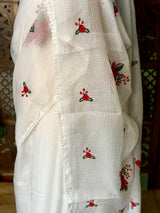 White Kotta silk saree - PBR68A