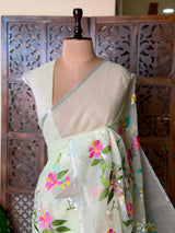 Pastal green Kotta silk saree - PBR68