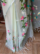 Pastal green Kotta silk saree - PBR68