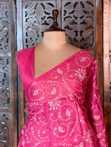 Dark Pink Kotta silk saree - PBR70C