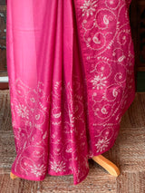Dark Pink Kotta silk saree - PBR70C