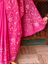 Dark Pink Kotta silk saree - PBR70C