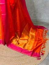 Red soft Tissue banarasi silksaree -PIH94