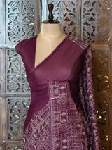 Dark purple Kotta silk saree - PBR70E