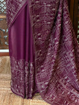 Dark purple Kotta silk saree - PBR70E
